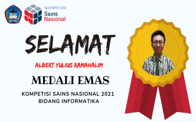 SISWA SMA RICCI 1 JAKARTA RAIH MEDALI EMAS DALAM KOMPETISI SAINS NASIONAL  (KSN) 2021